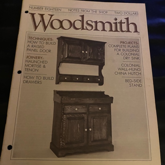 🎉5/$10🎉 Woodsmith magazine number 18 November 1981 bed side stand, note board - Picture 1 of 8